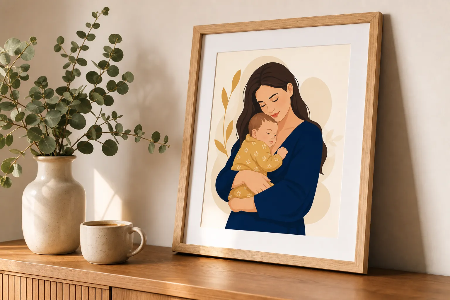 Ilustración personalizada para lactancia