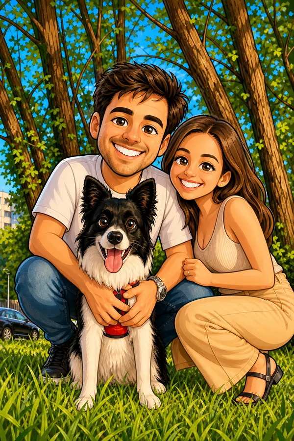 Ilustración en estilo Cartoon