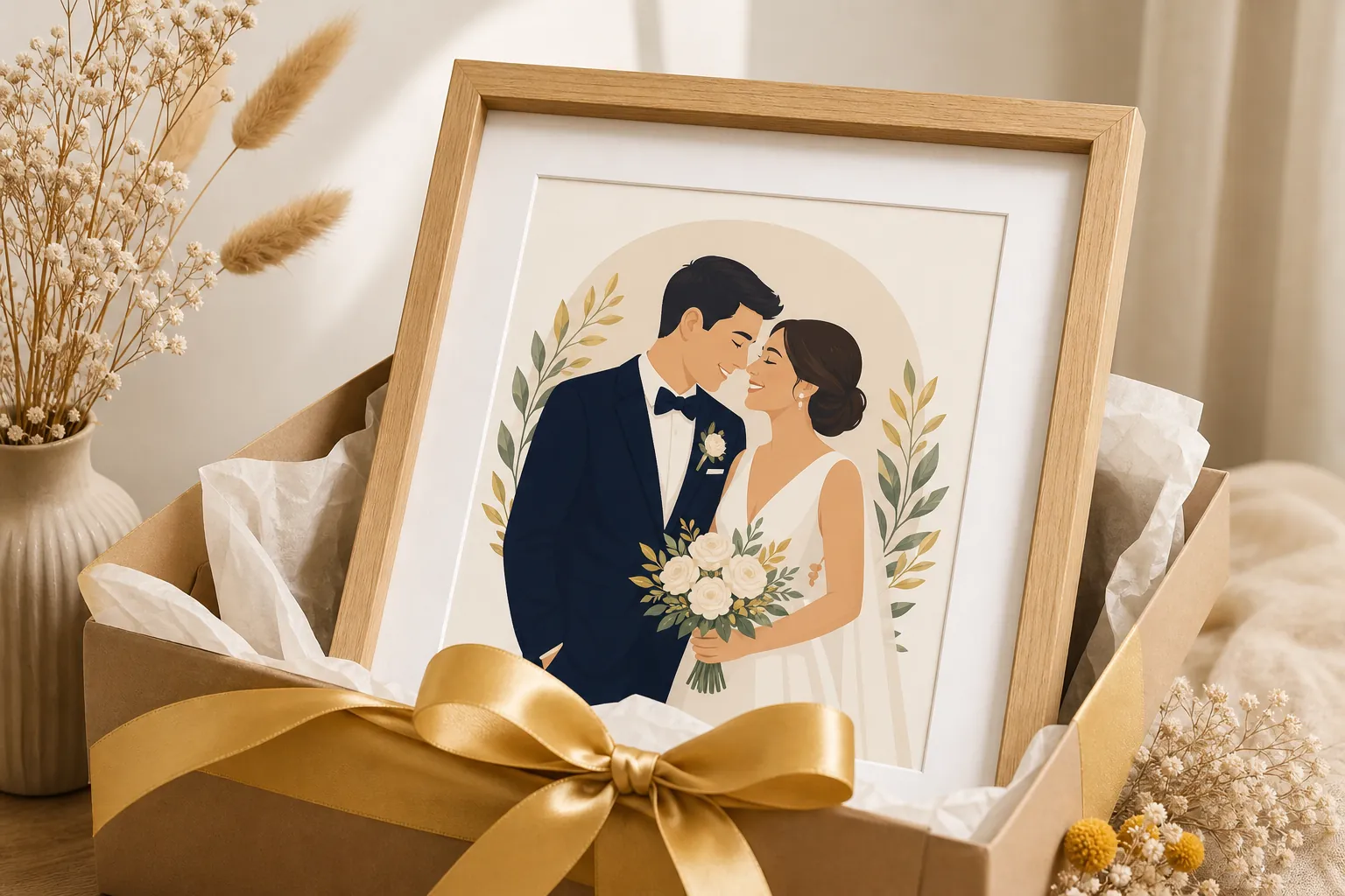 Ilustración personalizada para bodas